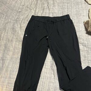 LOFT Black Wide Leg Pants with Relaxed Fit